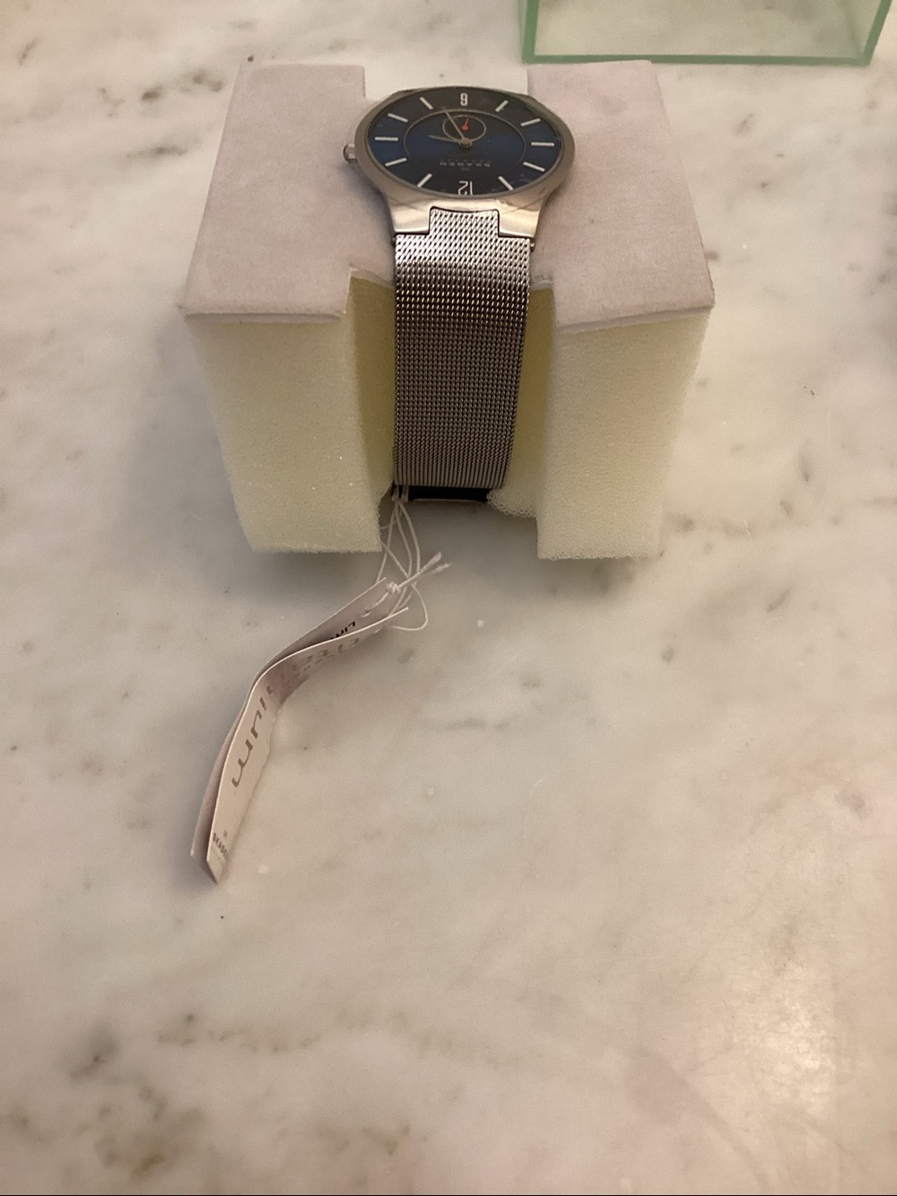 Skagen Silver Case Watch with Blue Sunray Dial - Picture 5 of 8